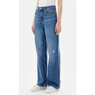 Wide fit jeans van een mix van katoen en lyocell, model 'THERMALENE'