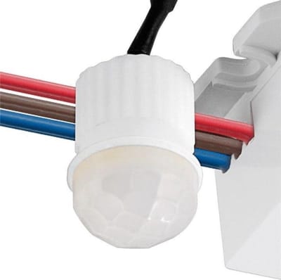Bewegingsmelder - Inbouw - IP20 - 230 V - 6 meter bereik - Kijkhoek 360° - Wit - Allteq