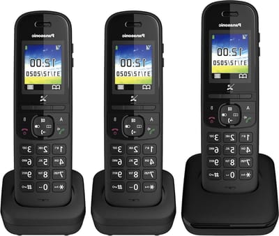 Draadloze Telefoon - DECT Telefoon - Thuis Bellen - Ongeïnvloede Gesprekken - 3 Handsets - Zwart
