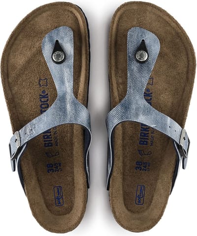 Birkenstock Gizeh CL used jeans narrow sandalen kids
