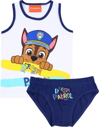 Wit-blauwe T-shirt + onderbroek van Paw Patrol