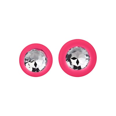 Rimba - Berlin - Bling Buttplug - Set Met 2 Buttplugs Met Kristal - Roze