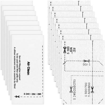 Dailygoods- Filters 16 Stuks - Vervangingsfilters - Motorbeschermingsfilters - Uitlaatluchtfilters - Compatibel met Miele - HEPA-filter - Geschikt voor S4000/S5000/S6000 - Stofzuigerfilter