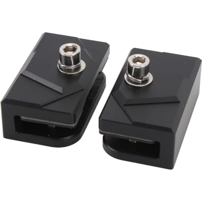 Support de Montage de Lumière de Capot Alliage d'Aluminium Antidérapant Support de Montage de Pod de Lumière de Travail LED pour Camionnette SUV Voiture black