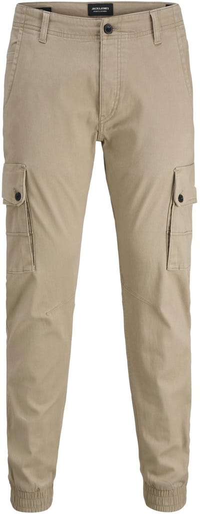 Jack & Jones - Heren Broek Paul Warner Cargo - Beige - Maat 29/32