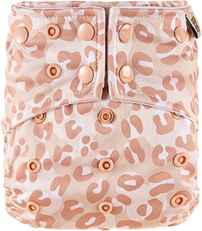 HappyBear | Pocketluier - Roar | Wasbare luier | Onesize - 5kg t/m 17kg | Dubbele lekgoten - minder kans op doorlekken | Dubbele pocketopening | Inclusief bamboe booster & microvezel booster