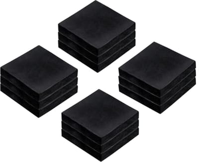 Anti-vibratiematten van rubber - 12 stuks - Geluidsdempend en trillingsisolatie voor apparaten