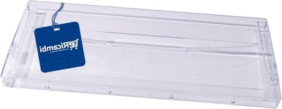 Vriezer Deur - Koelkast Deur - Vriezer Reparatie - Transparant Kristal - 383x164x22mm - Transparant
