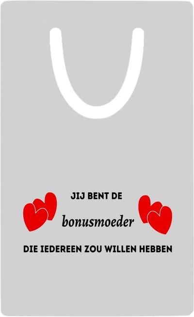 Hacebo® - jij bent de bonusmoeder die iedereen zou willen hebben metalen boekenlegger - Moeder - geweldige mama - liefste bonusmoeder - verjaardag - cadeau - kado - bedankje - geschenk Bladwijzer boekenleggers - 7.6 cm x 5cm