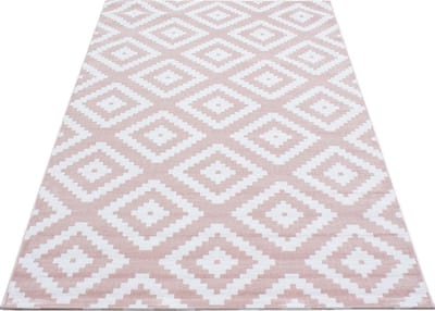 Modern laagpolig vloerkleed Plus - roze 8005 - 120x170 cm