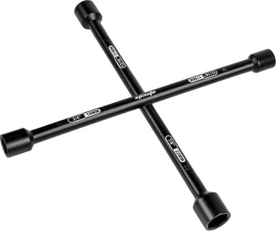4-weg kruissleutel 13/14/15/17 mm, zwaar, 14 inch, universeel, zwart