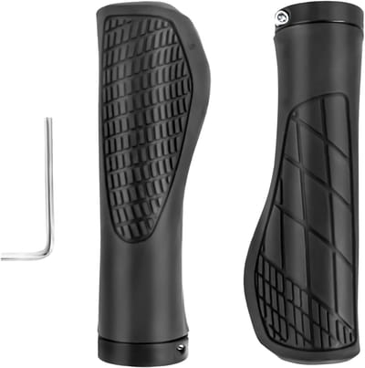 Ergonomische Fiets Handvatten, Antislip Rubber Grip voor MTB, BMX en Stadsfietsen, 22 mm, Comfortabele en Duurzame Fietsaccessoires