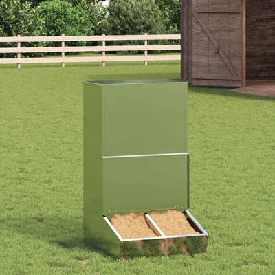 vidaXL - Varkensvoeder - Zilver - 55 - x - 51 - x - 91,5 - cm - 20 - kg - Gegevens - staal