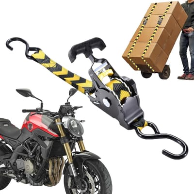 Spanbanden - Intrekbare Ratelbanden - Vracht Beveiligen - Automatisch Opwindend - 680 kg Spanning - Zwart