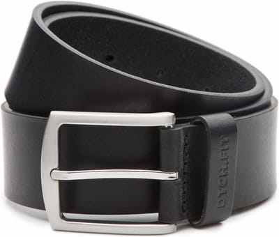 DTCH.FIT Herenriem Leer Levi - Riem Zwart - Jeans Broekriem - Riemmaat 85cm - Totale lengte 100cm