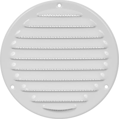 Paneir Airdesigns- metaal - omgezette rand - opbouw - aanvoer & afvoer / net - wit