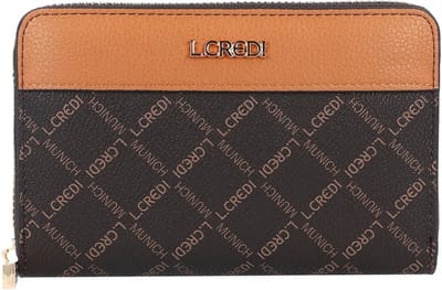 L.CREDI portemonnee Filiberta Portemonnaie Brown donkerbruin