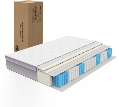 Matras-90x200-7 zone-25cm dik-Hypoallergeen-Comfort Foam-Duurzaam