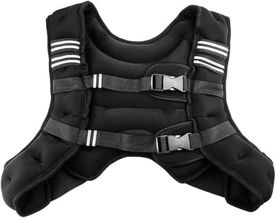 Gewichtsvest - Verzwaarde Vest - Kracht Training - Verstelbare Pasvorm - 5 kg - Zwart