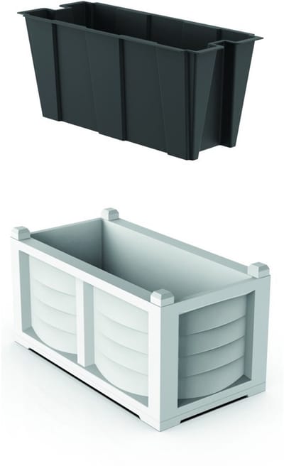Bama Kit Arredo Plantenbak 80x42.5x42 cm Wit