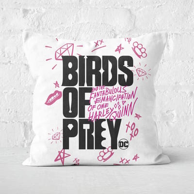 Birds of Prey Square Cushion - 60x60cm - Soft Touch
