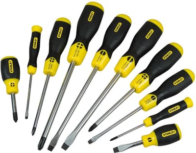 STANLEY 10-Delige Cushiongrip Schroevendraaierset - 2-65-005