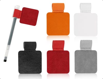 Zelfklevende Penlussen - Retro Elastische PU Lederen Penhouder met Elastische Band voor Studenten, Docenten en Notitieboeken, Ideaal voor Agenda's en Tablets
