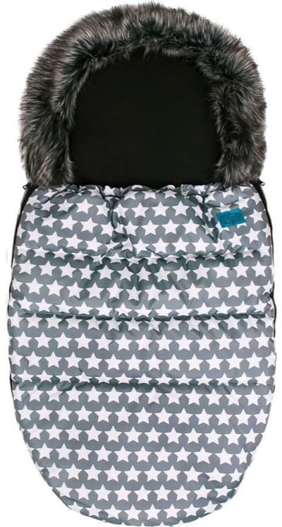slaapzak baby winter-Slaapzak voor een Kinderwagen en Autostoelen- Dikke Bontjas-98x53 cm-5-punts veiligheidsgordels.