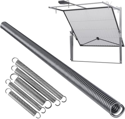 Garagedeurveer - Trekveer poort - Deuronderhoud - Verzinkt staal - 3/20/710 mm - Zilver