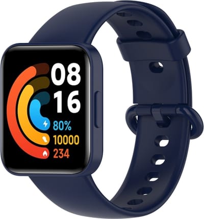 Siliconen bandje - geschikt voor Xiaomi Redmi Watch 2 - donkerblauw