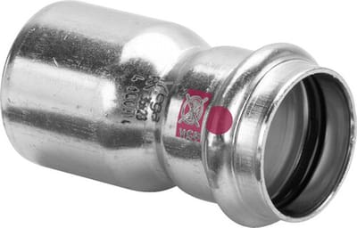 Viega Prestabo verloopsok - inschuif 35x28 mm staal