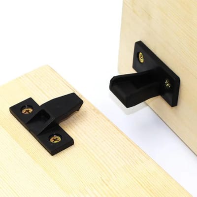 4 stuks Plastic Hoekbeugel Meubelsluitingen of Scharniersluitingen Gesp Bevestiging ion Kledingkast Klik Ondersteuning Fitting voor Huis