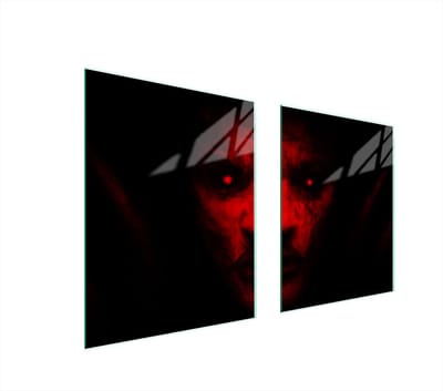 TMK ArtDeko - Serie - Glazen Beschermplaat - 85x52cm - Veelkleurig