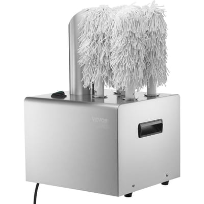 Machine à polir les verres à vin 5-brosses 330 tasses/h pour bar restaurant