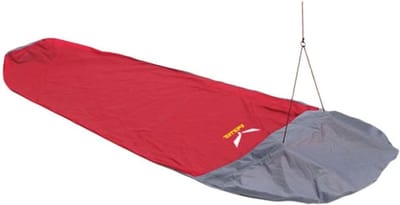 Tweepersoons Bivakzak - Noodonderdak - Geplande Bivaktochten - Waterdicht Ripstop Nylon - 220x140cm - Rood Antraciet
