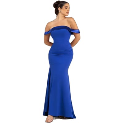 Satin Bandeau Jurk Dames Goddiva Maxi