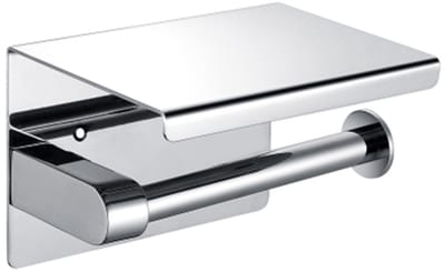 Go Go Gadget - Toiletrolhouder met Plankje - WC rolhouder - Inclusief montagemateriaal - RVS - 1 stuk