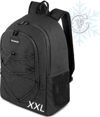 bomoe KR50 Koelrugtas Groot Antracite 35 liter XXL Koeltas Rugzak Backpack 16u Koelfunctie