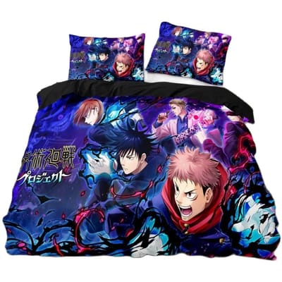 Jujutsu Kaisen Beddengoed CollectieSatoru Gojo Beddengoed Collectie Voor Tieners Jongens Volwassenen Bekende Anime Dekbedovertrek Collecties 135x200cm 2pcs