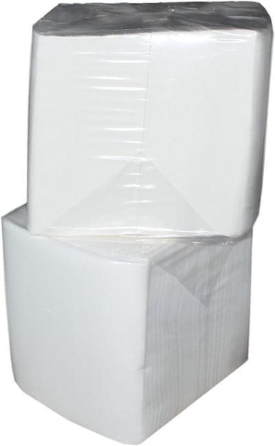 Witte Servetten 1-laags 32x32 cm (1/8 Vouw) - 1000 Stuks