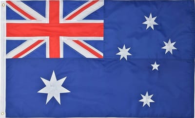 Senvi Printwear - Flag Australia- Grote Australië vlag - Gemaakt Van 100% Polyester - UV & Weerbestendig - Met Versterkte Mastrand - Messing Ogen - 90x150 CM - Fair Working Conditions