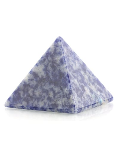 Sodaliet edelsteen piramide 25 mm