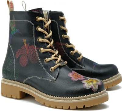 Goby Hummingbird Dames Laarzen - Handmade - Vegan Leer - Maat 38