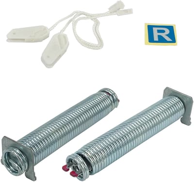 Multaparts® veren voor deurbalans vaatwasser - set a 2 stuks met touwtjes - | Geschikt voor Bosch / Siemens | Alternatief voor 00754873, 00626664, 00971121, 00987064, P0623 | Kleurcodering: rose