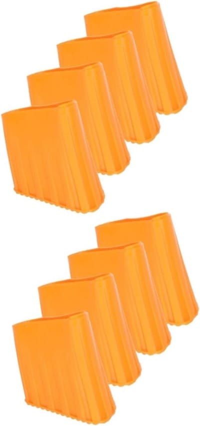 Ladderpootbeschermers - Laddervoetkussens Laddermatten - Vloeren Beschermen - Verdikt Antislip Ontwerp - 5x4.5cm - Oranje