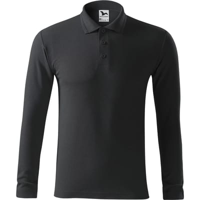 Polo met lange mouwen van piquéstof Malfini 221