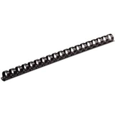 Fellowes plastic inbindruggen, formaat 8 mm, 100 stuks, voor inbindmachines plastic inbindrug zwart, 100