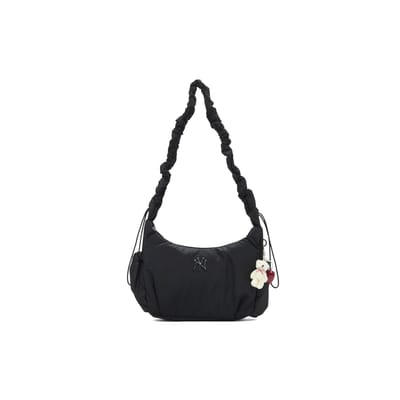 MLB New York Yankees 25SS Polyvalent Léger Capacité Commuter Voyage Réglable Nylon Bandoulière Sac à Bandoulière Unisexe Noir 3ABQA015N-50BKS Black