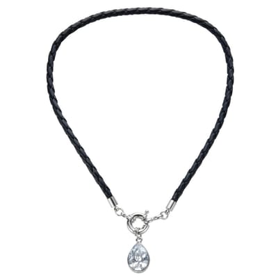 Behave - zwarte damesketting - druppel hanger - modern casual stijl