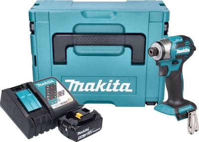 Makita DTD 173 RT1J accu-slagmoersleutel 18 V 180 Nm 1/4" borstelloos + 1x oplaadbare accu 5.0 Ah + lader + Makpac